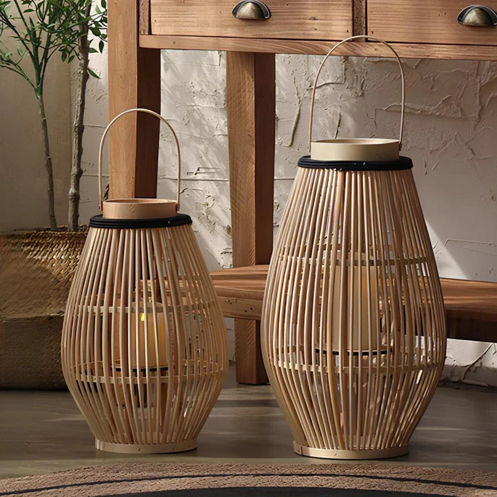 Handwoven Bamboo Lantern 12