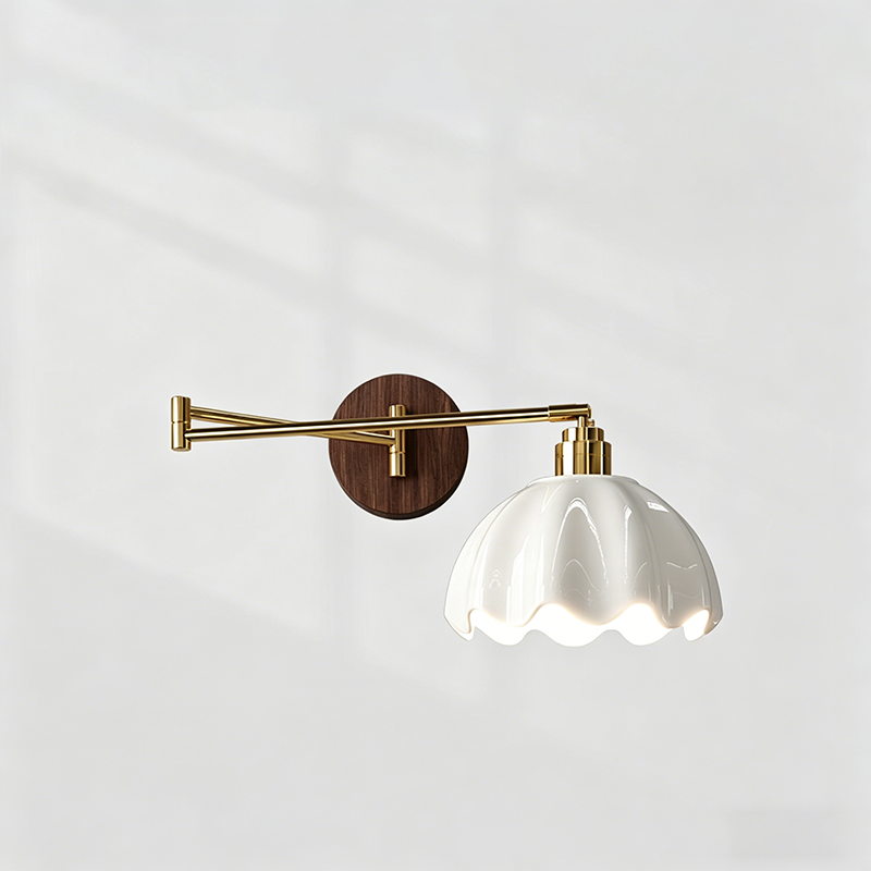 Ceramic Flower Bud Wall Sconce 19