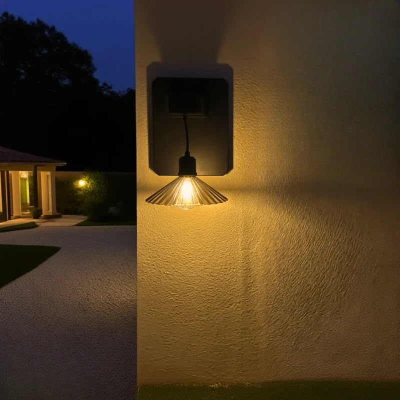 Solar Pleated Wall Lantern 4