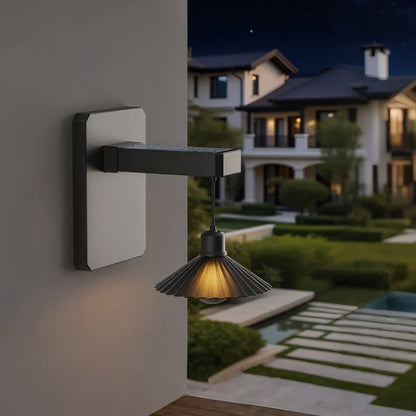 Solar Pleated Wall Lantern 6