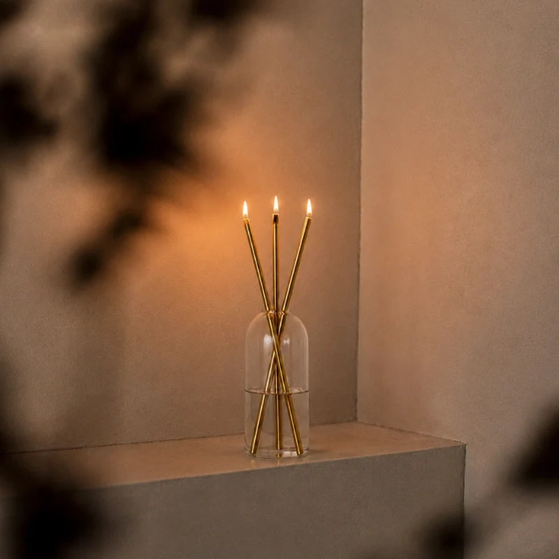 Refillable Oil Candle Set 6