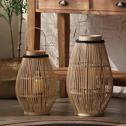 Handwoven Bamboo Lantern 12