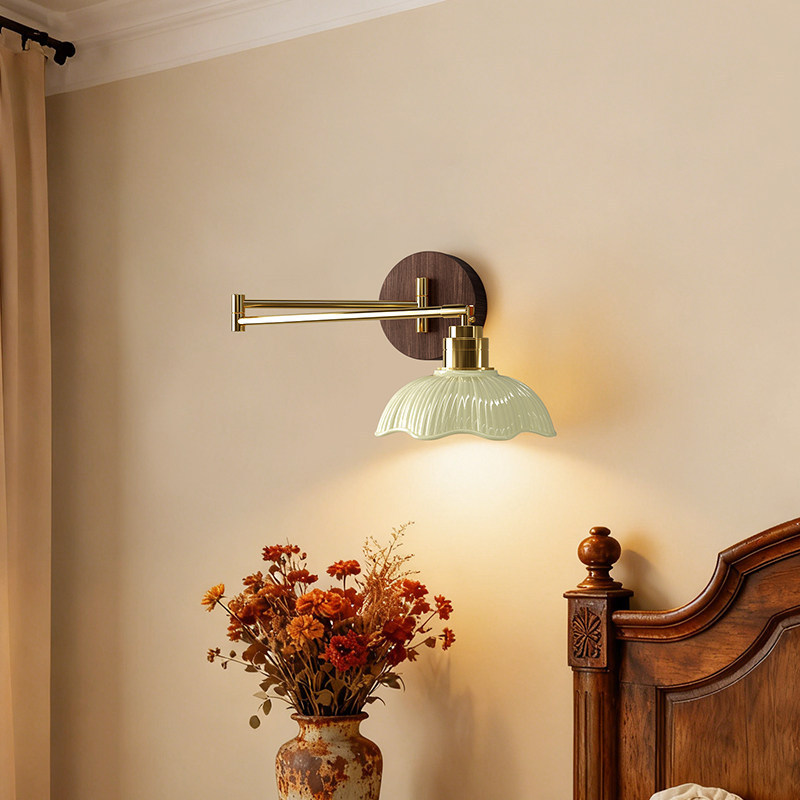 Ceramic Flower Bud Wall Sconce 2