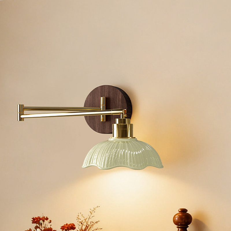 Ceramic Flower Bud Wall Sconce 13