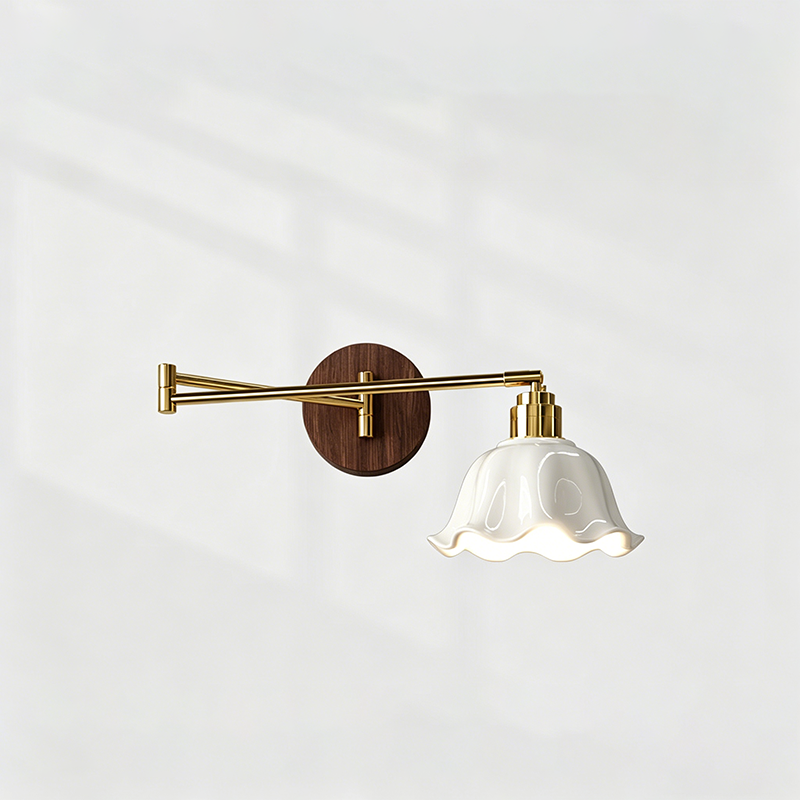 Ceramic Flower Bud Wall Sconce 18