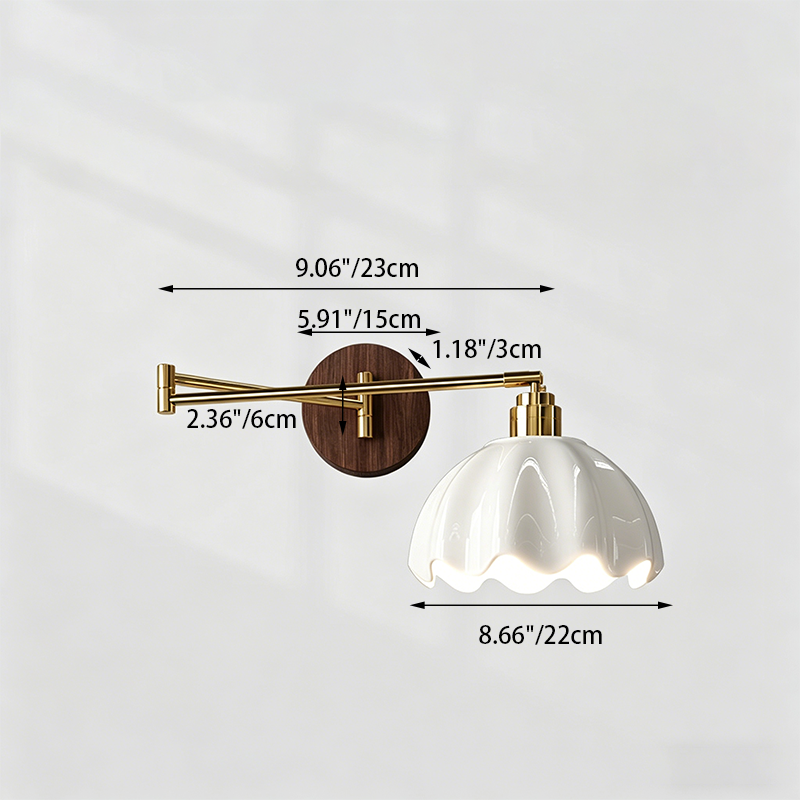 Ceramic Flower Bud Wall Sconce 5