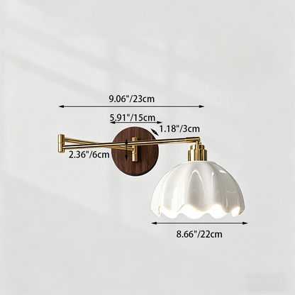 Ceramic Flower Bud Wall Sconce 5