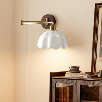 Ceramic Flower Bud Wall Sconce 14