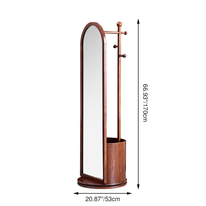 Rotating Arched Mirror Hall Tree 3