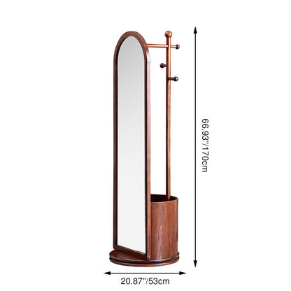 Rotating Arched Mirror Hall Tree 3