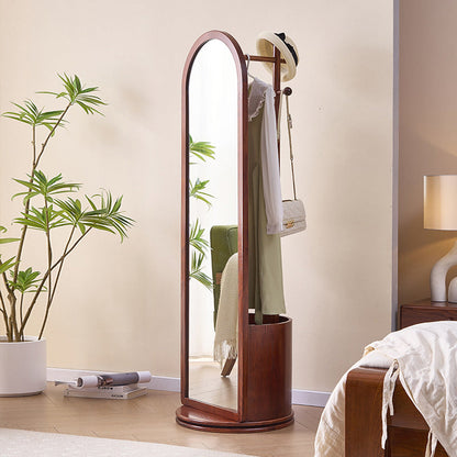 Rotating Arched Mirror Hall Tree 0