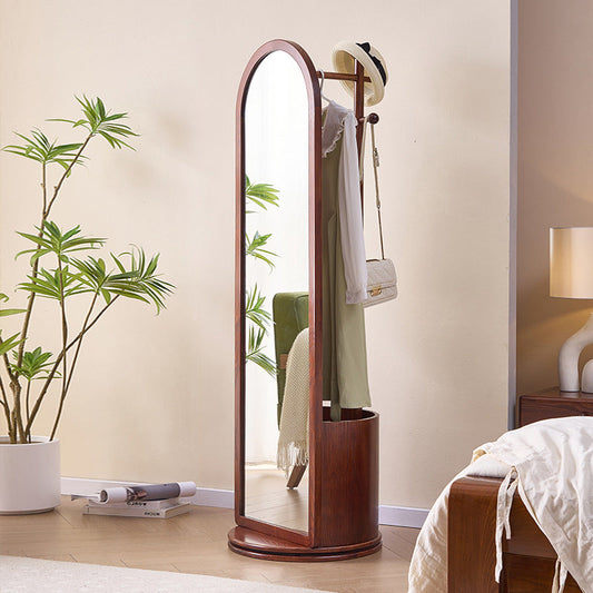 Rotating Arched Mirror Hall Tree 0