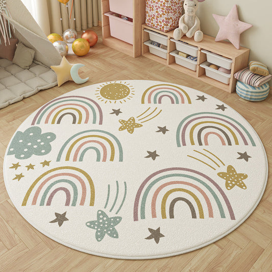 Round Faux Cashmere Rug 0