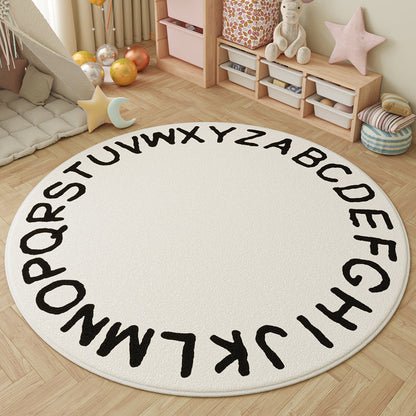 Round Faux Cashmere Rug 2