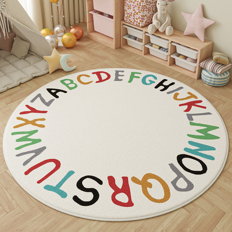 Round Faux Cashmere Rug 1
