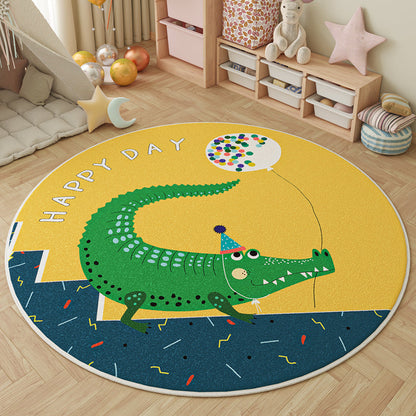 Round Faux Cashmere Rug 12