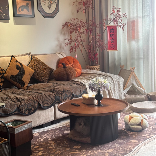 Round Drum Coffee Table 10