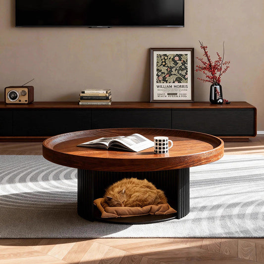 Round Drum Coffee Table 0