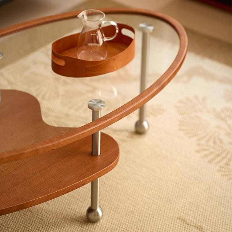 Oval Glass Coffee Table 7