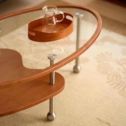 Oval Glass Coffee Table 7