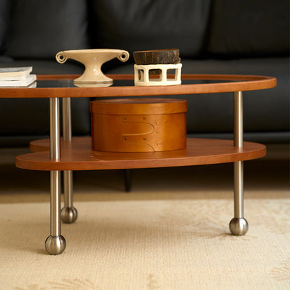 Oval Glass Coffee Table 9