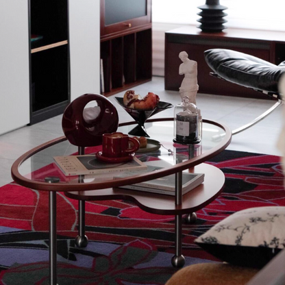 Oval Glass Coffee Table 2