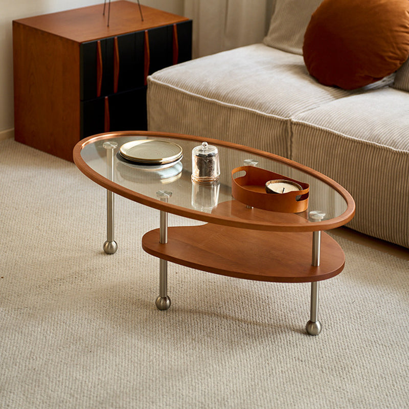 Oval Glass Coffee Table 16