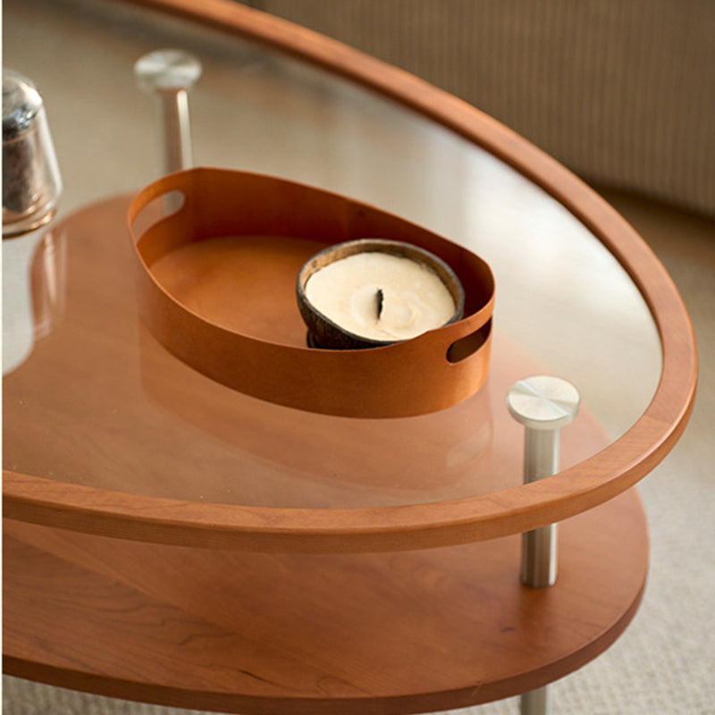 Oval Glass Coffee Table 5
