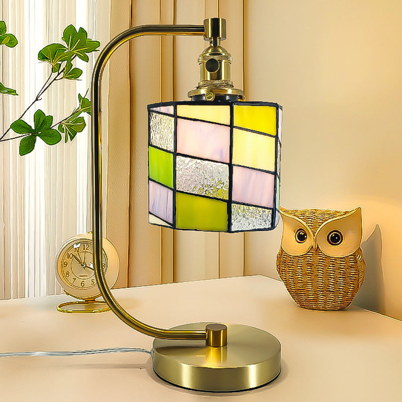 Stained Glass Bell Table Lamp 0