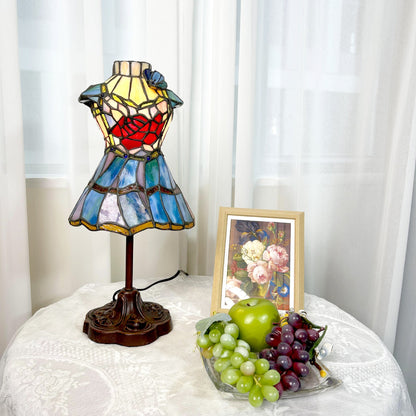 Stained Glass Gown Table Lamp 0