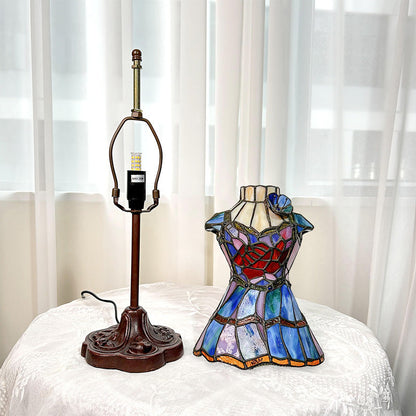 Stained Glass Gown Table Lamp 2