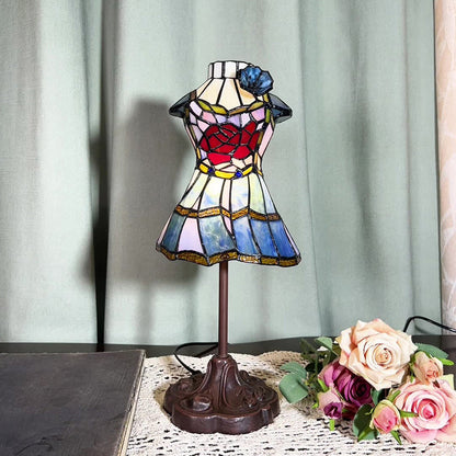 Stained Glass Gown Table Lamp 1