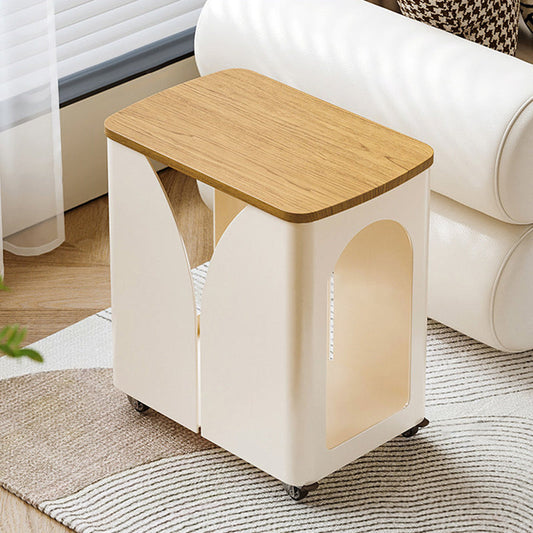 Narrow Rolling End Table 1