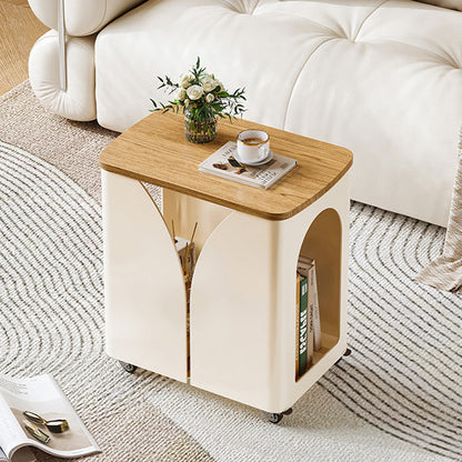 Narrow Rolling End Table 20