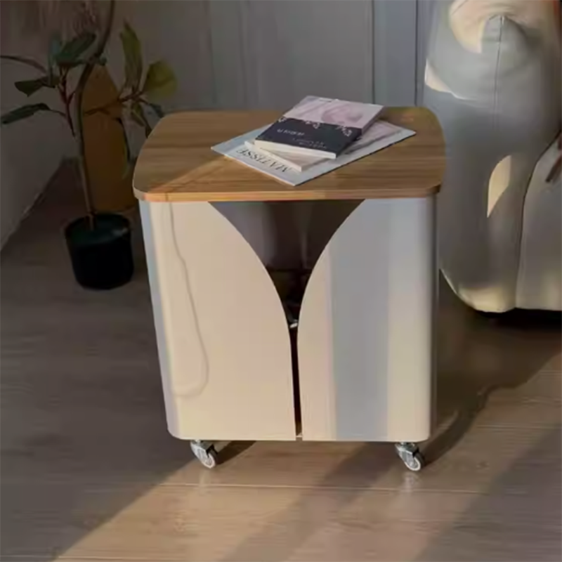 Narrow Rolling End Table 15