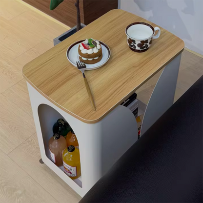 Narrow Rolling End Table 19