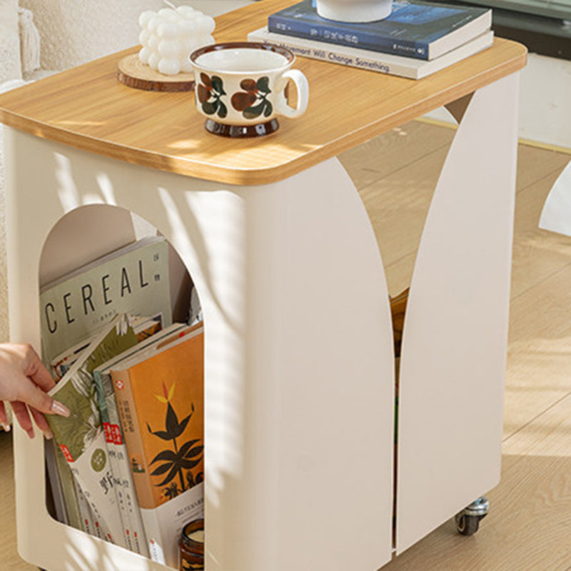 Narrow Rolling End Table 11