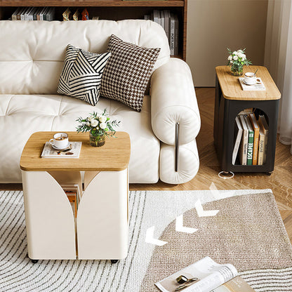 Narrow Rolling End Table 14