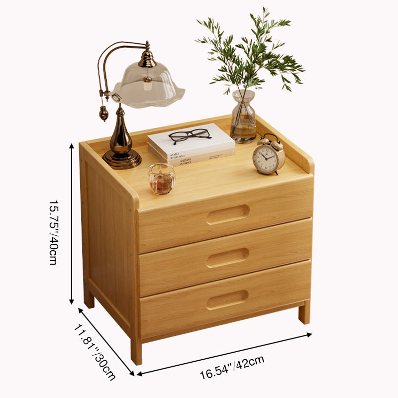 Bamboo 3-Drawer Nightstand 3