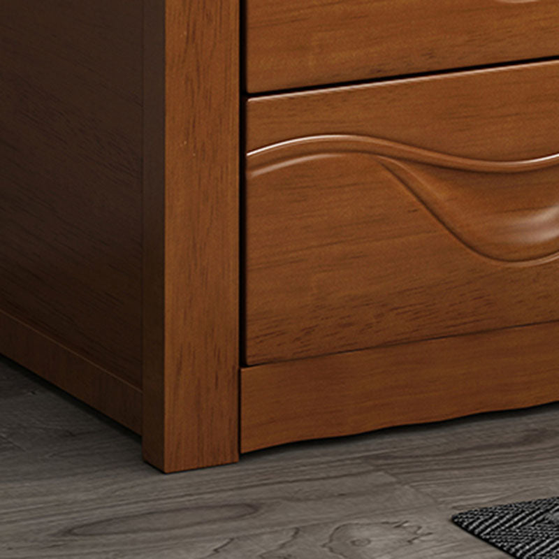 Solid Wood Lockable Nightstand 7