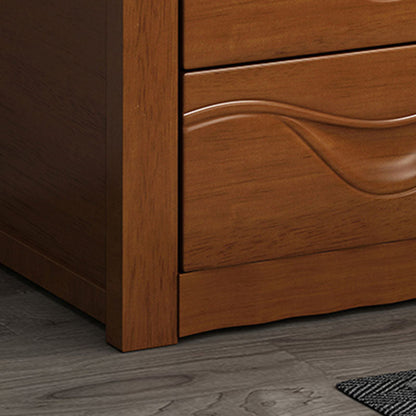 Solid Wood Lockable Nightstand 7