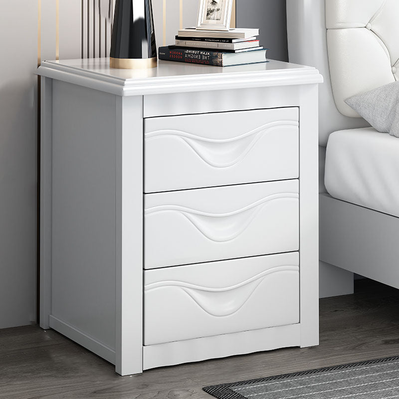 Solid Wood Lockable Nightstand 3